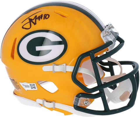 Jordan Love Green Bay Packers Signed Riddell Speed Mini Helmet