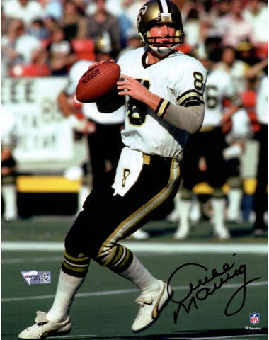 Archie Manning New Orleans Saints Signed 8x10 Vertical White Jersey Photograph
