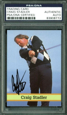 Craig Stadler Authentic Signed Card Fax Pax Golf #16 Autographed PSA/DNA Slabbed