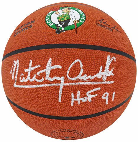Nate Tiny Archibald Signed Wilson Celtics Logo Basketball w/HOF'91 - (SS COA)