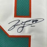 Autographed/Signed JASON TAYLOR Miami Teal Football Jersey JSA COA Auto