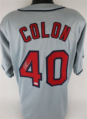 Bartolo Colon Signed Cleveland Indians Jersey (PSA/DNA ITP COA) 2005 AL Cy Young