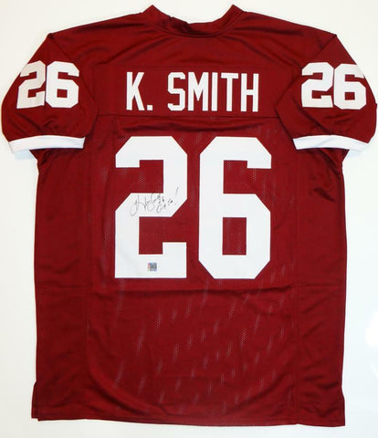 Kevin Smith Signed Maroon College Style Jersey w/ Insc- The Jersey Source Auth