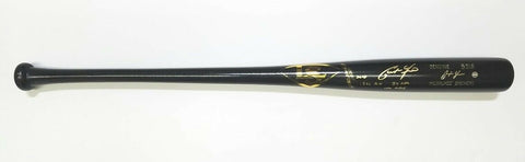 CHRISTIAN YELICH Autographed Brewers "2018 Stats" Game Model Bat STEINER