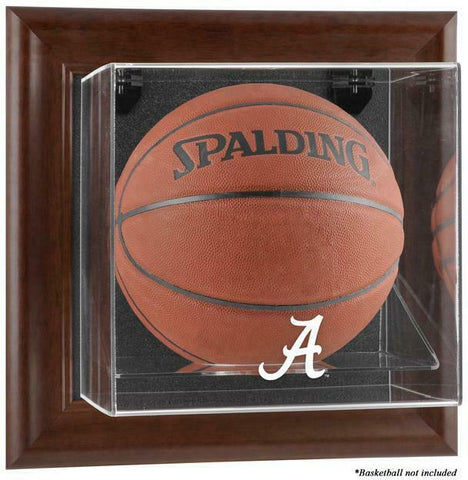Alabama Brown Framed Wall-Mountable Basketball Display Case - Fanatics