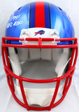 Thurman Thomas Signed Bills F/S Flash Speed Authentic Helmet w/3 Insc.-BAW Holo