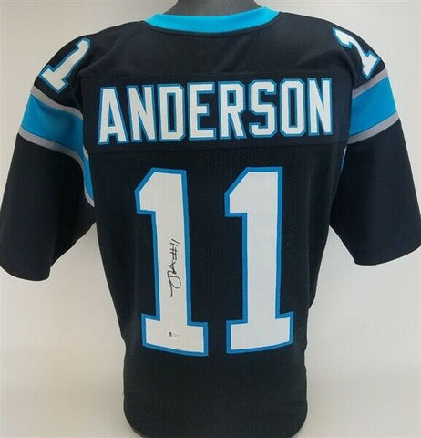 Robby Anderson Signed Carolina Panthers Jersey (Beckett COA) Former N Y Jets WR