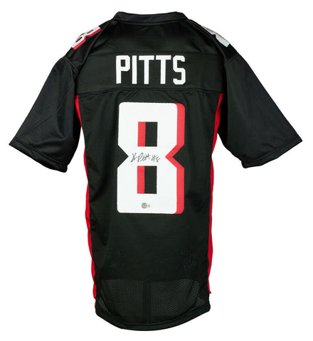 Kyle Pitts Signed Custom Black Pro Style Football Jersey BAS ITP