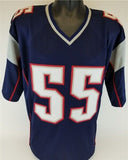 Willie McGinest Signed Patriots Jersey (JSA COA) 3xSuper Bowl Champion L.B.