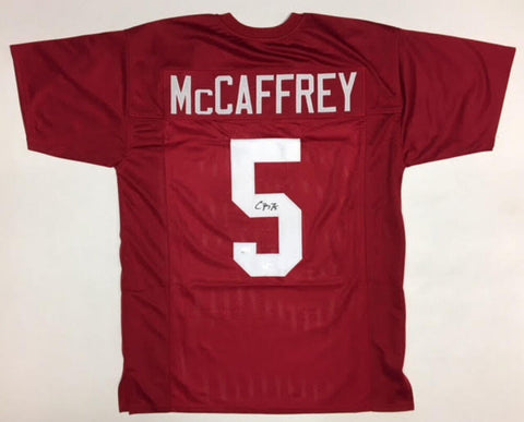 Christian McCaffrey Signed Stanford Cardinal Jersey (JSA) Carolina Panthers R.B.