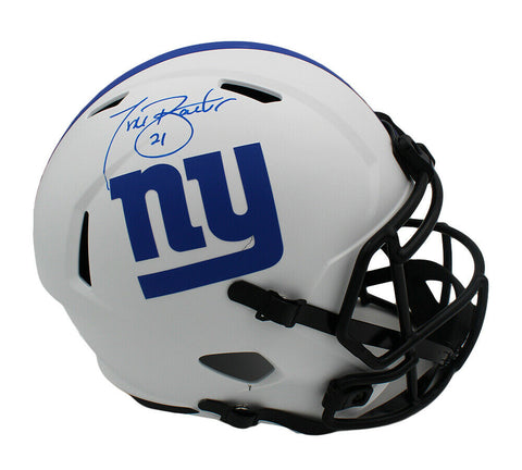 Tiki Barber Signed New York Giants Speed Full Size Lunar NFL Helmet