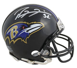 Ravens Ray Lewis Authentic Signed Rep Mini Helmet w/ Silver Sig BAS Witnessed