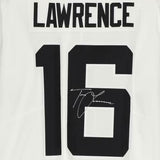 Framed Trevor Lawrence Jacksonville Jaguars Signed White Nike Limited Jersey