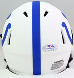 Reggie Wayne Autographed Colts Lunar Speed Mini Helmet- PSA/DNA *Blue