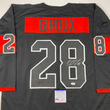 Autographed/Signed Claude Giroux Philadelphia Black Hockey Jersey PSA/DNA COA