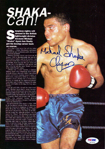 Michael Ayers Autographed Signed Magazine Page Photo PSA/DNA #S47472