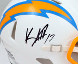 Keenan Allen Autographed LA Chargers Speed Mini Helmet-Beckett W Hologram *Black
