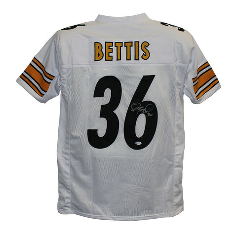 Jerome Bettis Autographed/Signed Pro Style White XL Jersey BAS 28151