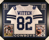 Jason Witten Signed Cowboys 35x43 Custom Framed Jersey (JSA COA & Witten Holo)