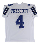 Dak Prescott Authentic Signed White Pro Style Jersey Autographed BAS Witnessed