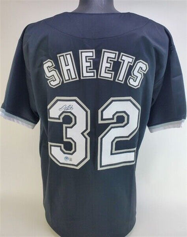 Gavin Sheets Signed Chicago White Sox Jersey (Beckett) 2017 2nd Round Pick / O.F