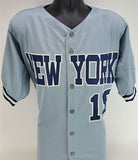 Don Larsen Signed Yankee Jersey (JSA COA) Pitched Perfect Game 56 World Series