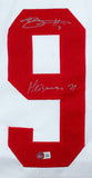 Bryce Young Autographed White College Style Jersey w/Hesiman- Beckett W Hologram