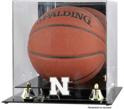 Nebraska Cornhuskers Golden Classic Logo Basketball Display Case w/Mirror Back