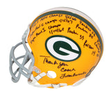 Dave Robinson Autographed Green Bay Packers Mini Helmet 10 Insc Stats BAS 32639