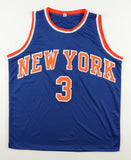 John Starks Signed New York Knicks Blue Jersey (Steiner) 1994 NBA All Star Guard