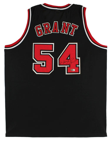 Horace Grant Authentic Signed Black Pro Style Jersey Autographed BAS Witnessed