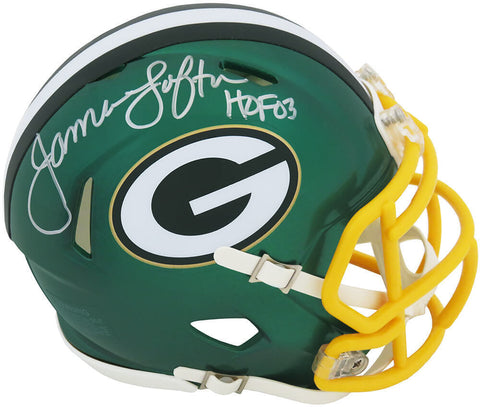 James Lofton Signed Packers FLASH Riddell Speed Mini Helmet w/HOF'03 - (SS COA)