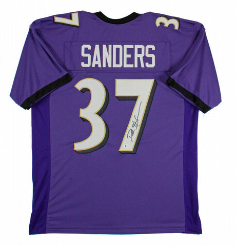 Deion Sanders Signed Baltimore Ravens Jersey (Beckett COA) "Neon Deion"