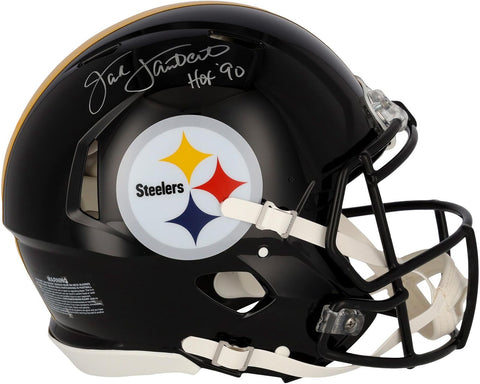 Jack Lambert Pittsburgh Steelers Signed Riddell Authentic Helmet w/HOF 90 Insc