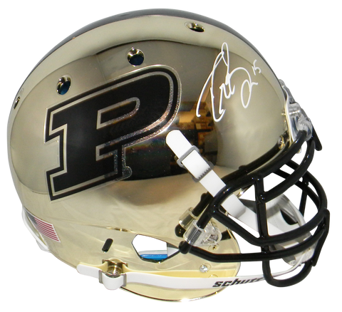 DREW BREES SIGNED PURDUE BOILERMAKERS CHROME FULL SIZE AUTHENTIC HELMET BECKETT
