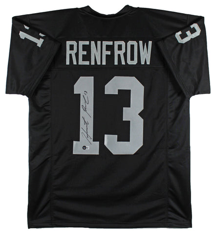 Hunter Renfrow Authentic Signed Black Pro Style Jersey Autographed BAS Witnessed