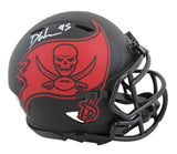 Buccaneers Devin White Authentic Signed Eclipse Speed Mini Helmet BAS Witnessed