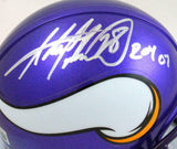 Adrian Peterson Signed Minnesota Vikings Mini Helmet w/Insc. -Beckett W Hologram