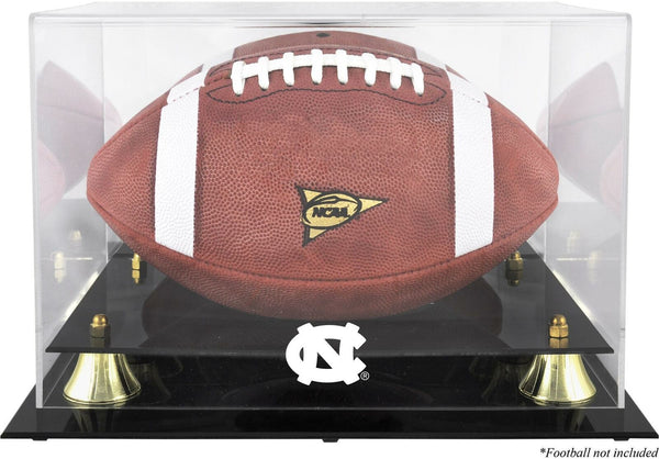North Carolina Tar Heels Golden Classic Team Football Display Case & Mirror Back