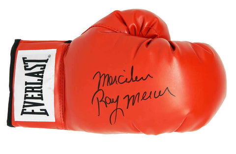 RAY MERCER Signed Everlast Red Boxing Glove w/Merciless - SCHWARTZ