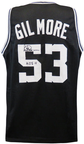 Artis Gilmore Signed Black Custom Basketball Jersey w/HOF'11 - (SCHWARTZ COA)