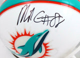 Mike Gesicki Autographed Miami Dolphins Mini Helmet-Beckett W Hologram *Black