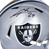 Charles Woodson Raiders/Packers Signed Half/Half Helmet Auto on Raiders Side