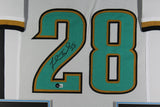 FRED TAYLOR (Jaguars white TOWER) Signed Autographed Framed Jersey Beckett