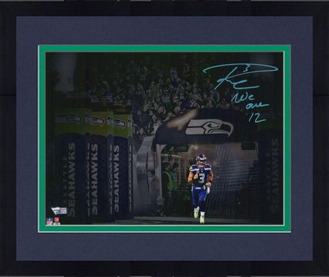 FRMD Russell Wilson Seahawks Signed 11x14 Entrance Spotlight Photo "WE ARE 12"