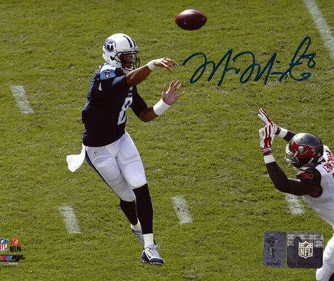 MARCUS MARIOTA AUTOGRAPHED 8X10 PHOTO TENNESSEE TITANS FIRST GAME MM HOLO 94938