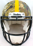 Troy Polamalu Signed F/S Steelers Camo Speed Authentic Helmet-Beckett W Hologram