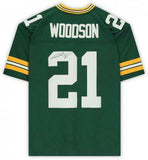 Frmd Charles Woodson Packers Signed Green M&N SB XLV Throwback Replica Jersey