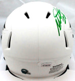 Miles Sanders Autographed Philadelphia Eagles Lunar Mini Helmet- JSA W *Green