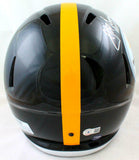 Joe Greene Autographed Steelers Speed F/S Helmet w/ HOF-Beckett W Holo *Silver